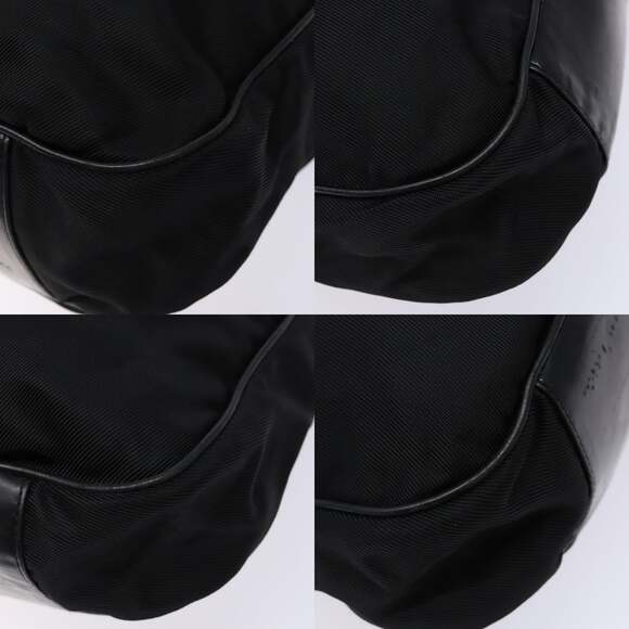 GUCCI Bamboo Shoulder Bag Nylon Black Silver 001 001 - Picture 10 of 13